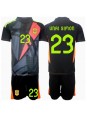 Spanien Unai Simon #23 Målvakt Replika Borta Kläder Barn EM 2024 Kortärmad (+ byxor)